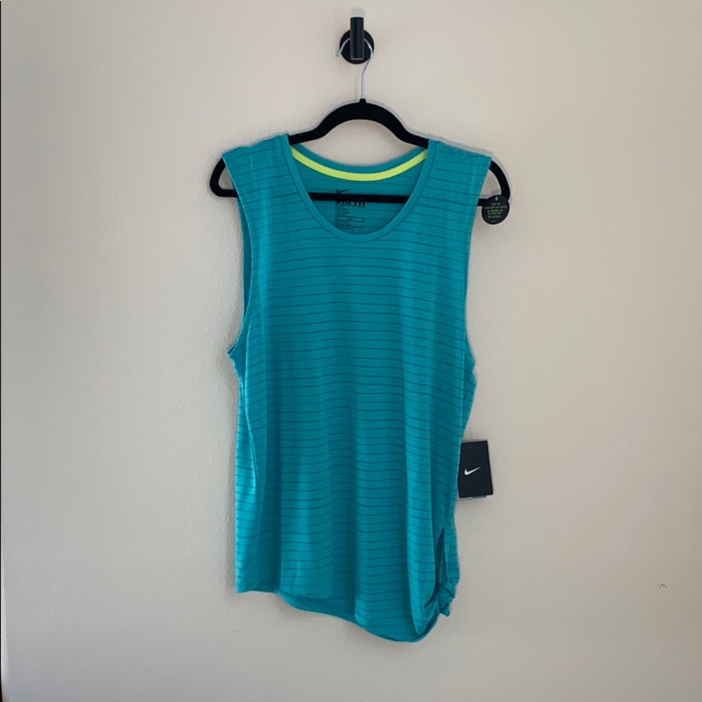 Nike Workout Tank - M/L Teal Dri-Fit